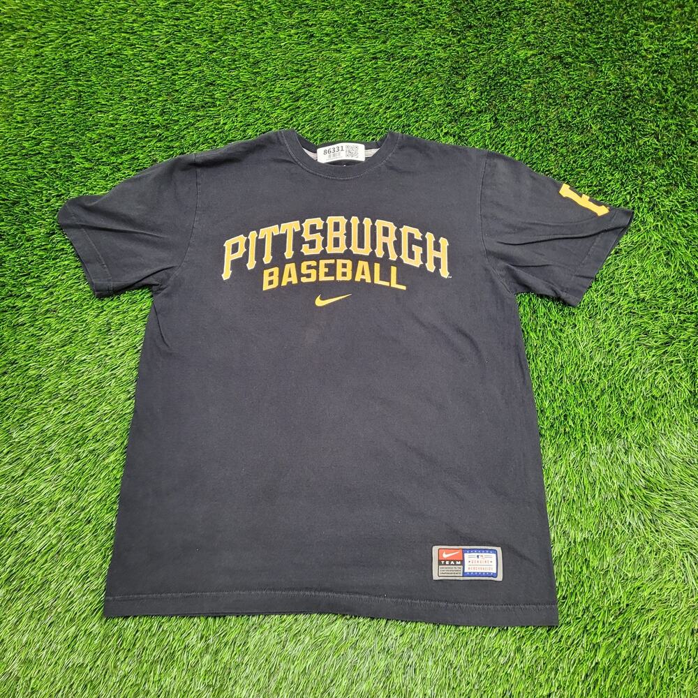 NIKE Pittsburgh Steelers Shirt Womens Large 20x25 Black Baseball